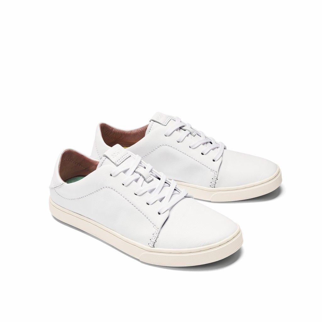 Olukai Women's Pehuea Li Ili Sneaker - White US472-906